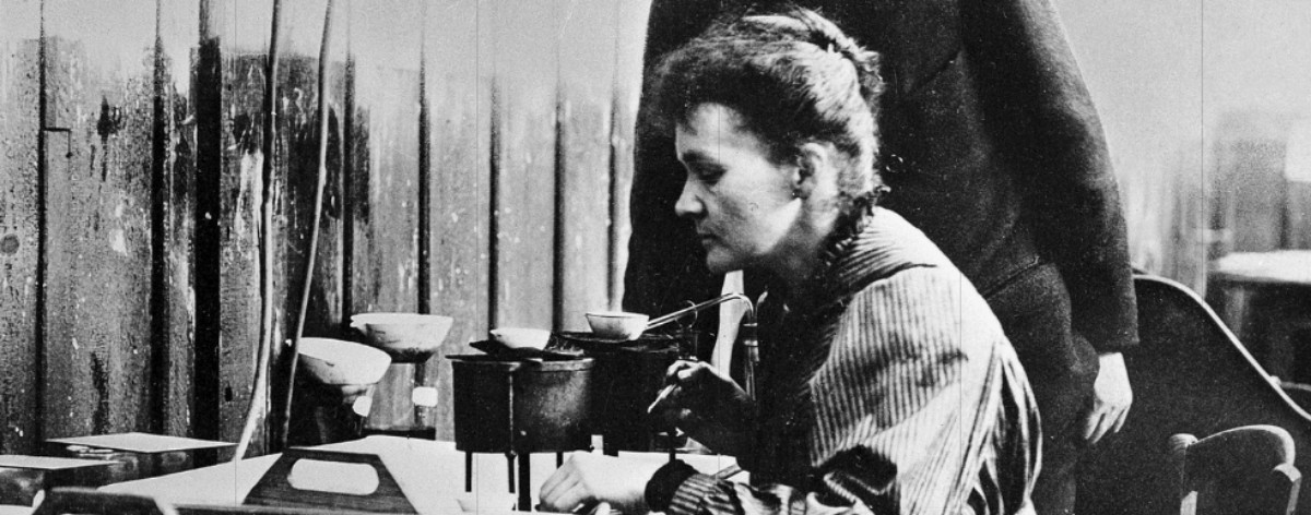 Image credit: &ldquo;Pierre and Marie Curie at work in their laboratory&rdquo; Wellcome Collection, licensed under CC-BY 4.0